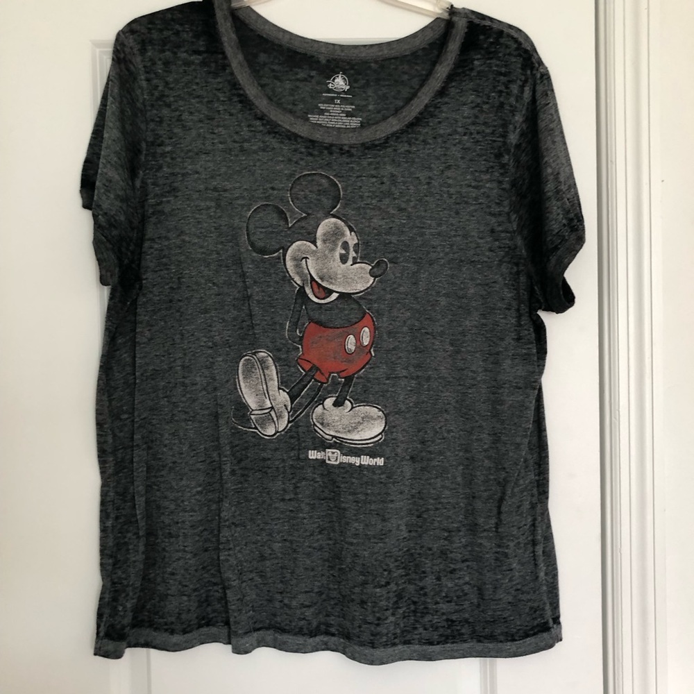 Disney Vintage Style Mickey Mouse Burn Out Tee